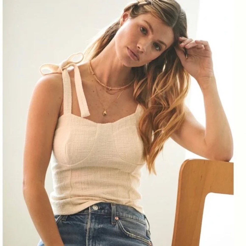 Anthropologie Maeve Structured Tie Tank Size 1X